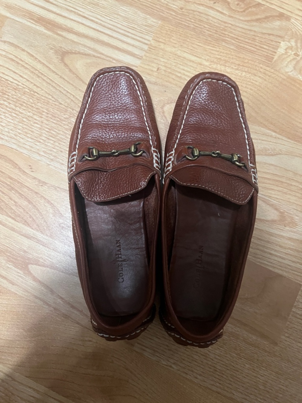 Cole Haan Brown Leather Bit Loafers